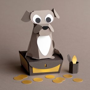 HCA Fairy Tale Dog, chest and tinderbox