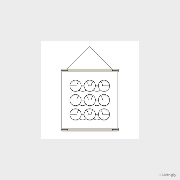 RectoVerso Circle Wave, Medium, White
