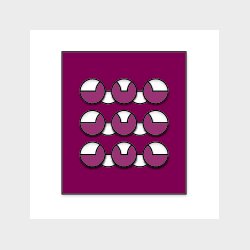 RectoVerso, Circle Waves small, red