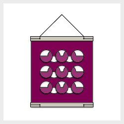 RectoVerso, Circle Waves small, red