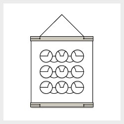 RectoVerso, Cirkel-blger lille, hvid  