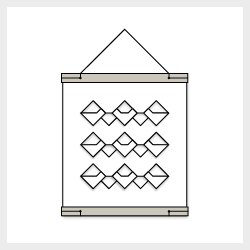 RectoVerso, Kvadrat-blger lille, hvid  