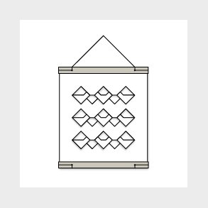 RectoVerso, Kvadrat-blger lille, hvid  