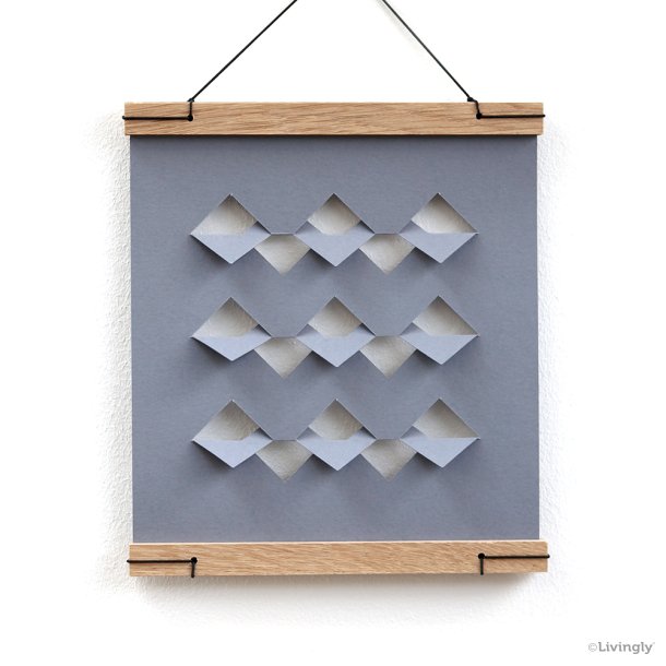 RectoVerso Sqaure Waves, Small, Grey