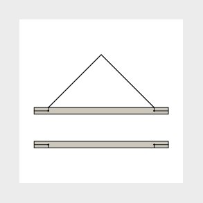 RectoVerso, Ramme A3, top og bund  