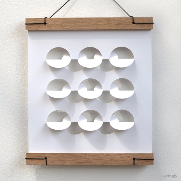 RectoVerso, Circle Waves small, white  