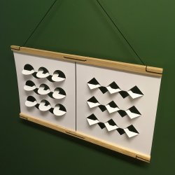 RectoVerso, Kvadrat-blger lille, hvid  