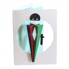 Harlequin in card