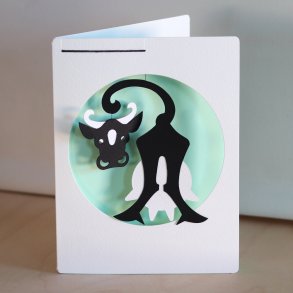 Maren the Milking Cow in card
