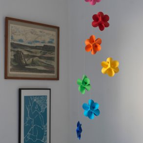 Flower Mobile, multi coloured