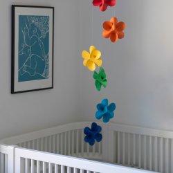 Flower Mobile, multi coloured