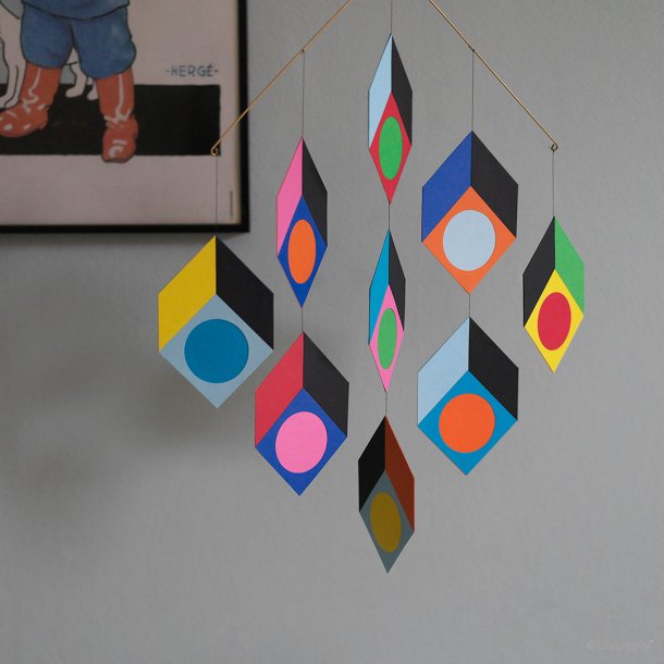 Cubillusion Mobile /9, multifarvet  