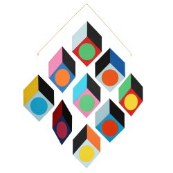 Cubillusion Mobile /9, multi coloured