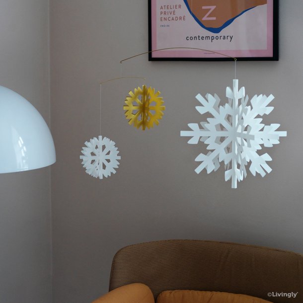 Scandinavian Snowflake Mobile