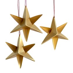 Sirius Star Mini, gold, 3 pcs