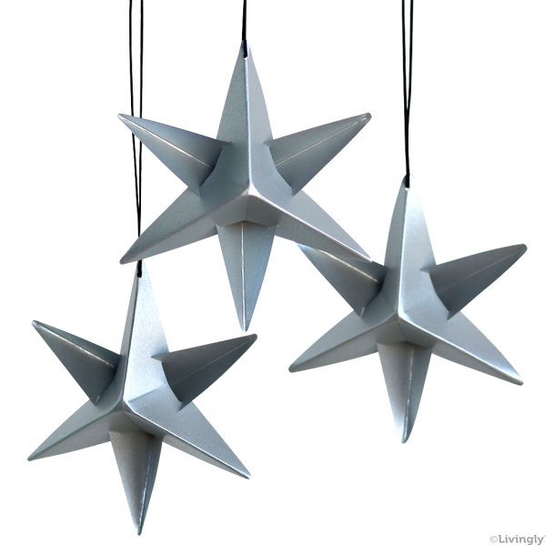 Sirius Star Mini, silver, 3 pcs