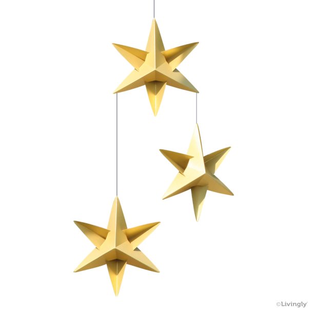 Sirius Stjerne Mobile MEGA /3 guld  