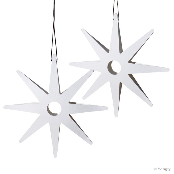 Vera Star 15 cm, 2 pcs, white