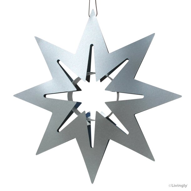 Vera Stjerne 26 cm., slv  