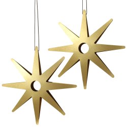 Vera Star 15 cm, 2 pcs, gold