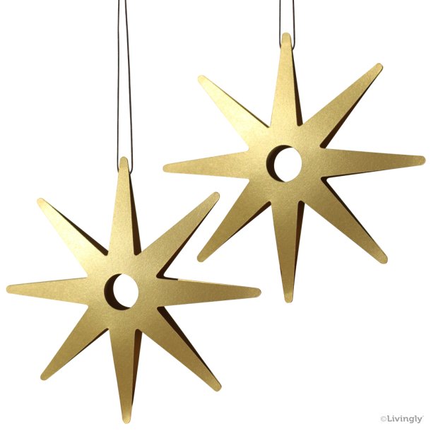 Vera Star 15 cm, 2 pcs, gold