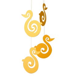 Ducklings in loop, 4 pcs