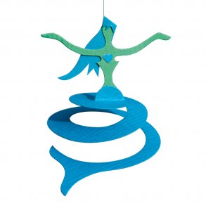 Mermaid, 11 cm, blue-green