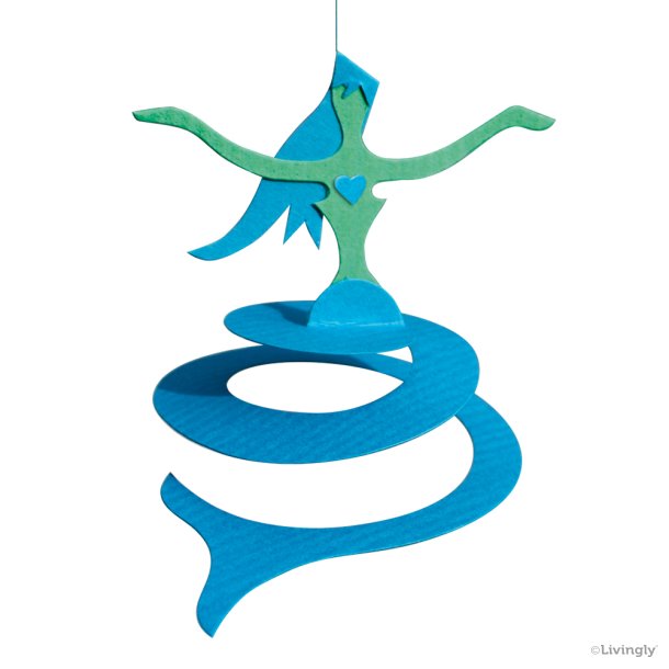 Mermaid, 11 cm, blue-green