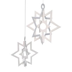 Tripple Star, 2 pcs, white