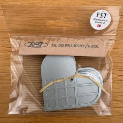 Hjerte ornamenter - gavemrker, slv