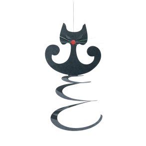 Spiral Cat, black