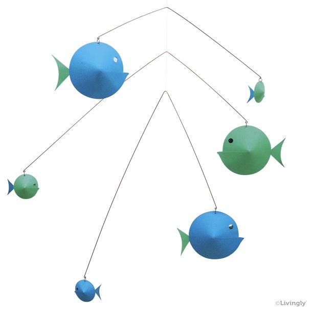 Fiskemobile 6, bl-grn  