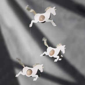 Horse Mobile, white