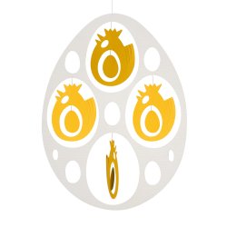 Easter Egg w. 4 chicken