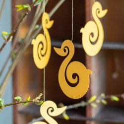 Ducklings in loop, 4 pcs