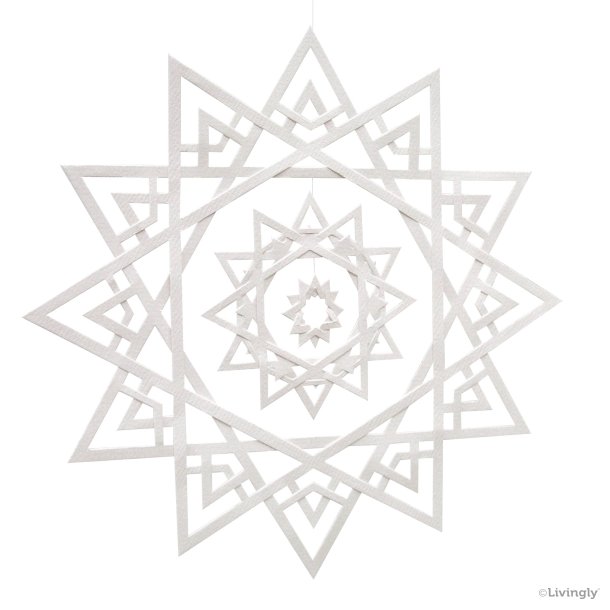 Ice Crystal, white