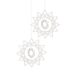 Ice Crystal, 2 pcs, white