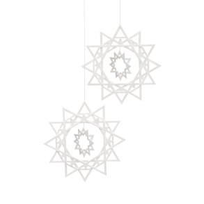 Ice Crystal, 2 pcs, white