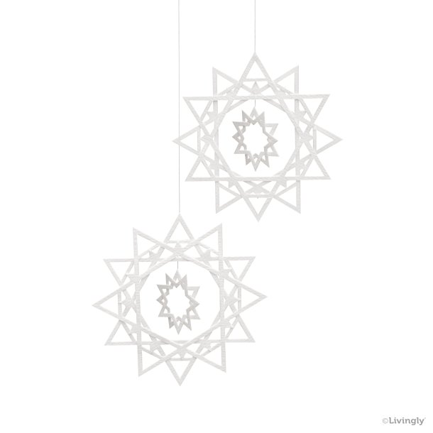 Ice Crystal, 2 pcs, white