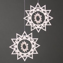 Ice Crystal, 2 pcs, white