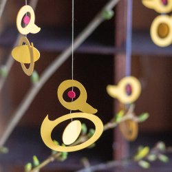 Spinning Ducks in loop, 4 pcs