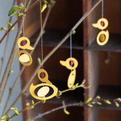 Spinning Ducks in loop, 4 pcs