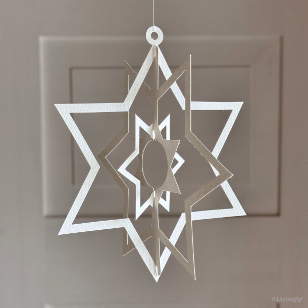 Triple Star large, 2 pcs, white