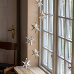 Stjernemobile, 120 cm, hvid  