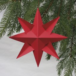 Ingrid 8-pointed Star, red