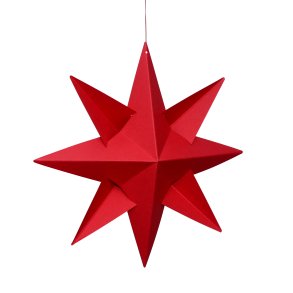 Ingrid 8-pointed Star, red