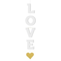 LOVE mobile spindel m. hjerte