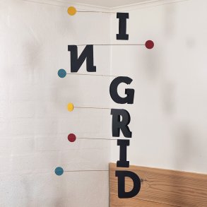 Bogstavmobiler - dit eget ord