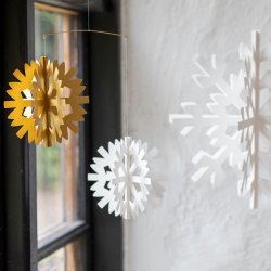 Scandinavian Snowflake Mobile