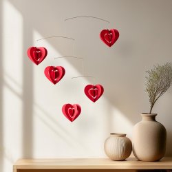 Clara Heart Mobile, red